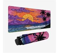 Large Mouse Mat 24 inx12 in, Extended Mouse Mat Beach Mousepad Sunset Desk Pad, Non Slip Rubber Base Waterproof Soft Mousepad, Keyboard Pad for Computer Accessories Home Office Decor, Gift for Woman