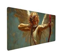 Large Mouse Mat 24 x 12 x 0.12 Inch Waterproof Gaming Mouse Pad Angel Desk Mat Stitched Edges, Non-Slip Mousepad Man for Gaming Desk Accessories, Mousemat for Laptop Home Office product model-4512