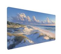 Large Mouse Mat 36 x 16 x 0.12 In Waterproof Gaming Mouse Pad Beach Desk Mat Stitched Edges, Non-Slip Mousepad Landscape for Gaming Desk Accessories, Mousemat for Laptop Home Office product model-6576