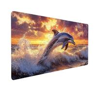Large Mouse Mat 36 x 16 x 0.12Inch Waterproof Gaming Mouse Pad Horse Desk Mat Stitched Edges, Mousepad Animal for Gaming Desk Accessories, Mousemat for Laptop Table Decor Home Office Product model1776