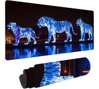 Large Mouse Mat 600x300x3 mm Black Mouse Pad Animal Desk Mat Stitched Edges, Gaming Mousepad Non Slip Rubber Base, Waterproof Soft Cloth, Office Desk Accessories for Laptop, Office Decor, Gifts w-3355