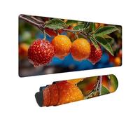 Large Mouse Mat 600x300x3 mm, Orange Color Gaming Mouse Pad Tangerine Desk Mat with 3MM Stitched Edges, Non-Slip Rubber Base Mousepad Desk Decor for Gaming, PC, Office, Home, Gifts -zjn25096944V3H4