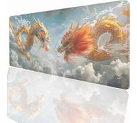 Large Mouse Mat 600x300x3mm, Extended China Desk Pad, Adults Kids Gaming Mouse Pad Keyboard with Stitched Edges Water Non-Slip Rubber Base for Desk Office Decor Gift PjY1900 1-J