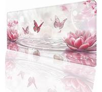 Large Mouse Mat 600x300x3mm, Extended Flower Desk Pad, Adults Kids Gaming Mouse Pad Keyboard with Stitched Edges Water Non-Slip Rubber Base for Desk Office Decor Gift PjY17586 N-U