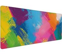 Large Mouse Mat 600x300x3mm Mouse Pad Color C-506CK | Mousepad Large Size with Non-Slip Rubber Base, Stitched Edges Mousepad, Waterproof Smooth Keyboard Mat Office Accessories