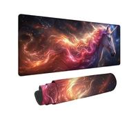 Large Mouse Mat 60x30cm, Pink Gaming Mouse Pad Unicorn Desk Mat with 3MM Stitched Edges, Non-Slip Rubber Base Mousepad Desk Decor for Gaming, PC, Laptop, Office, Home, Gifts for Women -zjn2509J0