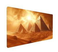 Large Mouse Mat 64 x 32 x 0.12in Waterproof Gaming Mouse Pad Pyramid Desk Mat Stitched Edges, Non-Slip Mousepad Landscape for Gaming Desk Accessories, Mousemat for Laptop Home Office product model7580