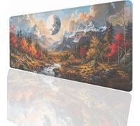 Large Mouse Mat 700x300x3mm, Extended Abstract Desk Pad, Adults Kids Gaming Mouse Pad Keyboard with Stitched Edges Water Non-Slip Rubber Base for Desk Office Decor Gift PjY15668 N-U