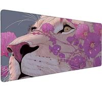 Large Mouse Mat 700x300x3mm Mouse Pad Lion 1-P7Y0F | Mousepad Large Size with Non-Slip Rubber Base, Stitched Edges Mousepad, Waterproof Smooth Keyboard Mat Office Accessories