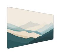 Large Mouse Mat 800 x 400 mm, Abstract Mountains Mouse Pad Gaming Keyboard Mousemat 31.5 x 15.7 inch, XXL Mousepad Landscape Desk Mat Non-Slip Rubber Base for Laptop, Computer, Office, Home -MP190