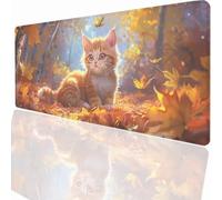 Large Mouse Mat 800x300x3mm, Extended Animal Desk Pad, Adults Kids Gaming Mouse Pad Keyboard with Stitched Edges Water Non-Slip Rubber Base for Desk Office Decor Gift PjY2256 1-D