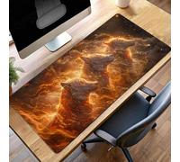 Large Mouse Mat 800x400x3mm Gaming Mouse Pad Waterproof Mousepad with Stitched Edges ;Large Mat with Rubber Base, for Wireless Mause, Accessories for Men, Gifts (Animal Yellow) PjY4711 M-C