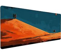 Large Mouse Mat 800x400x3mm Mouse Pad Desert 1-7216P | Mousepad Large Size with Non-Slip Rubber Base, Stitched Edges Mousepad, Waterproof Smooth Keyboard Mat Office Accessories