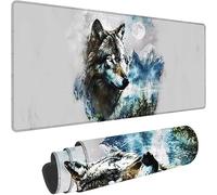 Large Mouse Mat 900x300x3 mm Grey Mouse Pad Animal Desk Mat Stitched Edges, Gaming Mousepad Non Slip Rubber Base, Waterproof Soft Cloth, Office Desk Accessories for Laptop, Office Decor, Gifts w-2146