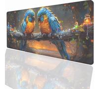 Large Mouse Mat 900x300x3mm, Extended Bird Desk Pad, Adults Kids Gaming Mouse Pad Keyboard with Stitched Edges Water Non-Slip Rubber Base for Desk Office Decor Gift PjY15892 N-U