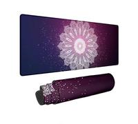 Large Mouse Mat 900x400 mm Simple Mouse Pad Mandala Waterproof Mousepad with Stitched Edges Desk Pad Home Office Accessories Mousemat Non-Slip Rubber Base Gaming Keyboard Mat Desk Protector M-32