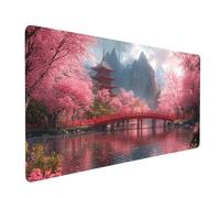 Large Mouse Mat 900x500x3mm Waterproof Gaming Mouse Pad City Desk Mat Stitched Edges, Mousepad Night View for Gaming Desk Accessories, Mousemat for Laptop Table Decor Home Office Product model-1677