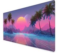 Large Mouse Mat Abstract, Waterproof Mountain Gaming Mouse Pad, Non-Slip Extended Desk Mat with Rubber Base, Office Accessories Mousepad with Stitched Edges, Christmas Gifts for Men 900x400x3mm A111