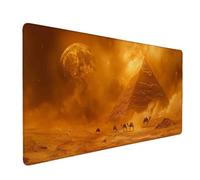 Large Mouse Mat Egypt Mouse Pad Gaming Pyramid Desk Mat Large Non-Slip Rubber Base with Stitched Edges, Computer Keyboard Desk Pad, Accessories for Men, Home Office Gifts (Egypt 120 x 60cm) p3827