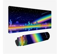 Large Mouse Mat, Extended Mouse Mat Meteor Mousepad Rainbow Desk Pad, Non Slip Rubber Base Waterproof Soft Mousepad, Keyboard Pad for Computer Accessories Home Office Desktop Decor, Gift for Woman