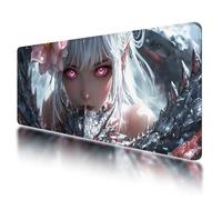 Large Mouse Mat, Gaming Mouse Pad 1000 x 500 mm, Angel Mousepad XXL Waterproof, Dragon Desk Mat with Non-Slip Base, Mousepad with Smooth Surface, Improved Precision and Speed, for Office, Gaming, O-05