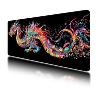Large Mouse Mat, Gaming Mouse Pad 1000 x 500 mm, Color Mousepad XXL Waterproof, Dragon Desk Mat with Non-Slip Base, Mousepad with Smooth Surface, Improved Precision and Speed, for Office, Gaming, -283
