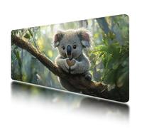 Large Mouse Mat, Gaming Mouse Pad 1000 x 500 mm, Cute Mousepad XXL Waterproof, Koala Desk Mat with Non-Slip Base, Mousepad with Smooth Surface, Improved Precision and Speed, for Office and Home, Z-01