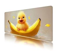 Large Mouse Mat, Gaming Mouse Pad 1000 x 500 mm, Duck Mousepad XXL Waterproof, Cute Desk Mat with Non-Slip Base, Mousepad with Smooth Surface, Improved Precision and Speed, for Office and Home, O-45