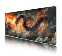 Large Mouse Mat, Gaming Mouse Pad 1200 x 600 mm, Animal Mousepad XXL Waterproof, Dragon Desk Mat with Non-Slip Base, Mousepad with Smooth Surface, Improved Precision and Speed, for Gaming, Gifts, W-79