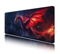 Large Mouse Mat, Gaming Mouse Pad 1200 x 600 mm, Animal Mousepad XXL Waterproof, Dragon Desk Mat with Non-Slip Base, Mousepad with Smooth Surface, Improved Precision and Speed, for Gaming, Gifts, D-39
