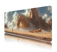 Large Mouse Mat, Gaming Mouse Pad 1200 x 600 mm, Dragon Mousepad XXL Waterproof, Animal Desk Mat with Non-Slip Base, Mousepad with Smooth Surface, Improved Precision and Speed, for Gaming, Gifts, C-45
