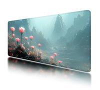 Large Mouse Mat, Gaming Mouse Pad 800 x 400 mm, Fantasy Mousepad XXL Waterproof, Flower Desk Mat with Non-Slip Base, Mousepad with Smooth Surface, Improved Precision and Speed, for Gaming, Gifts, Z-05