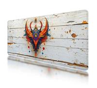 Large Mouse Mat, Gaming Mouse Pad 800 x 400 mm, Retro Mousepad XXL Waterproof, Anime Desk Mat with Non-Slip Base, Mousepad with Smooth Surface, Improved Precision and Speed, for Office and Home, O-49