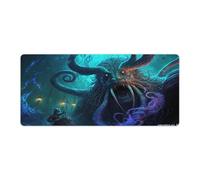 Large Mouse Mat Kings of The Sea Desk Mat Rubber Non Slip Base Waterproof And Stain Proof Suitable for PC MacBookLaptop 40x90cm