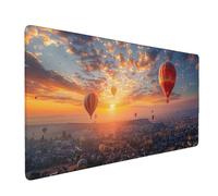 Large Mouse Mat Landscape Mouse Pad Gaming Hot Air Balloon Desk Mat Large Non-Slip Rubber Base with Stitched Edges, Computer Keyboard Desk Pad, Accessories for Men Women (Landscape 70 x 30cm) p5755