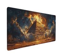 Large Mouse Mat Landscape Mouse Pad Gaming Pyramid Desk Mat Large Non-Slip Rubber Base with Stitched Edges, Computer Keyboard Desk Pad, Accessories for Men, Home Office (Landscape 120 x 60cm) o3834