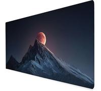 Large Mouse Mat mountain, Waterproof moon Gaming Mouse Pad, Non-Slip Extended Desk Mat With Rubber Base, Office Accessories Mousepad With Stitched Edges, For Men 500x250x3mm A742