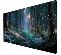 Large Mouse Mat plant, Waterproof forest Gaming Mouse Pad, Non-Slip Extended Desk Mat With Rubber Base, Office Accessories Mousepad With Stitched Edges, For Men 500x250x3mm A953