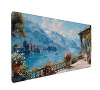 Large Mouse Mat Sea Mouse Pad Gaming Landscape Desk Mat Large Non-Slip Rubber Base with Stitched Edges, Computer Keyboard Desk Pad, PC, Laptop, Accessories for Men, Home Office (Sea 90 x 40cm) e3069