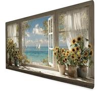 Large Mouse Mat ship, Waterproof flower Gaming Mouse Pad, Non-Slip Extended Desk Mat With Rubber Base, Office Accessories Mousepad With Stitched Edges, Ideal For Men 1000x500x3mm A114