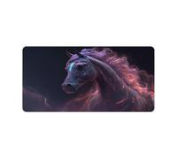Large Mouse Mat Spirit Animal Horse Desk Mat Rubber Non Slip Base Waterproof And Stain Proof Suitable for PC MacBookLaptop 30x60cm