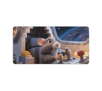 Large Mouse Pad 23.6x11.8 Inch, Non-Slip Rubber Base Desk Mat with Smooth Surface, Portable 3D Cute Guinea Pig Desk Pad for Computer Keyboard, Office, Gaming, Home