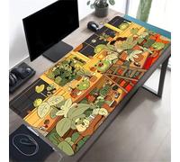 Large Mouse Pad 27.5x15.7x0.08 inch, Mouse Mat XXL Plants Animals Frogs, Gaming Keyboard Mousepad with Stitched Edge Rubber Sole for Home Office