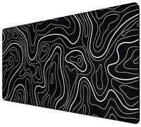 Large Mouse Pad, 31.5" × 15.7" Gaming Mousepad for Keyboard with Anti-Slip Rubber Base, Keyboard Pad XXL Modern Aesthetic Mouse Mat for Home and Office