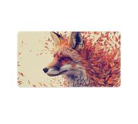 Large Mouse Pad Animal Fox Mouse Mat 40x75cm Table Pad Anti Fray Stitched Edges Non Slip Rubber Base Improved Precision And Speed