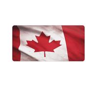 Large Mouse Pad, Canadian Flag Desk Pad Protector Waterproof Desk Mat for Keyboard and Mouse, Non-Slip Rubber Base, Desktop Mat, Gaming Mousepad, for Office Home 11.8" X 23.6"