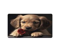 Large Mouse Pad Cute Pet Dog Desk Mat Gaming Mouse Pad with Stitched Edges for PC Laptop