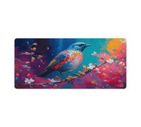 Large Mouse Pad Fantasy Sparrow Washable Mouse Mat for Gaming Sensors Low Surface Friction Non Slip Mac And PC Gaming Accessories 40x90cm