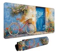 Large Mouse Pad for Desk 1000x500x3mm Gaming Mouse Pad, Non-Slip Base Stitched Edges, Improved Precision Speed, Computer Mat Desk Protector Mat, Waterproof Foldable, Gaming Gifts Country Retro L#L1302