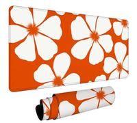 Large Mouse Pad for Desk 600x300x3mm Gaming Mouse Pad, Non-Slip Base Stitched Edges, Improved Precision Speed, Computer Mat Desk Protector Mat, Waterproof Foldable, Gaming Gifts Simple Orange L#L1230